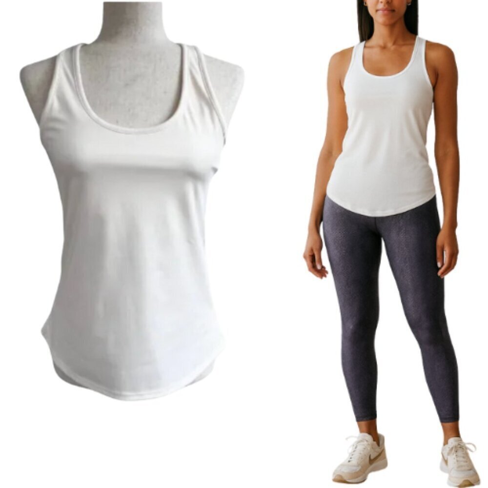 THREADS 4 THOUGHT Off White Adalia Power Performance Racerback Tank Size M